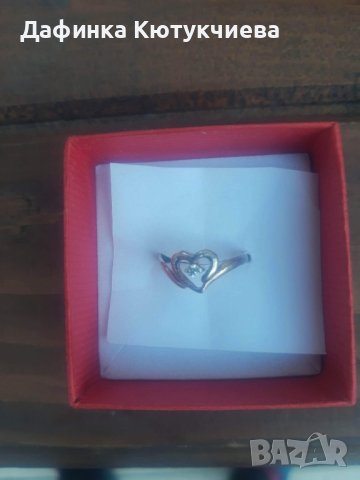 Пръстен сърце, снимка 1