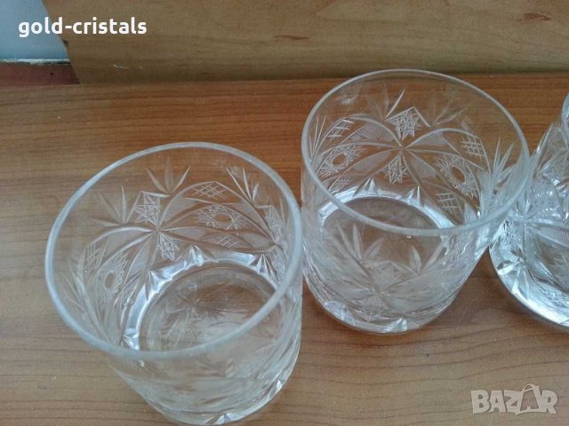 Кристални чаши за уиски, снимка 3 - Антикварни и старинни предмети - 29702736