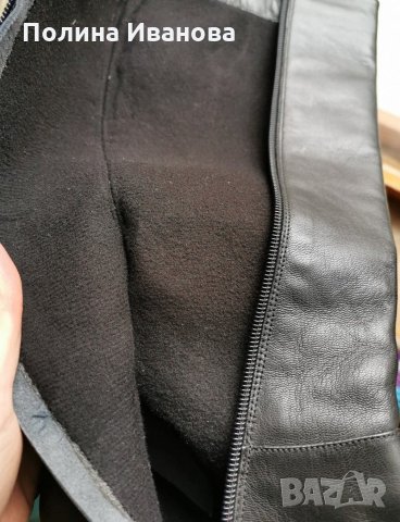 Черни кожени ботуши н. 40,ток 9 см, снимка 3 - Дамски ботуши - 31173749