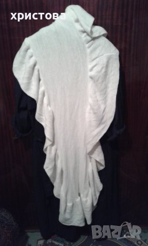 Зимен бял шал, снимка 2 - Шалове - 42924111