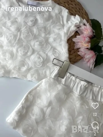 Страхотен официален комплект момиче в бяло, снимка 3 - Детски комплекти - 50694709