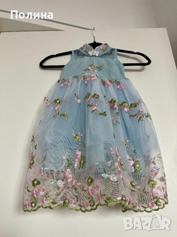 НОВА Детска Рокля размер 100 см, снимка 3 - Детски рокли и поли - 51483851