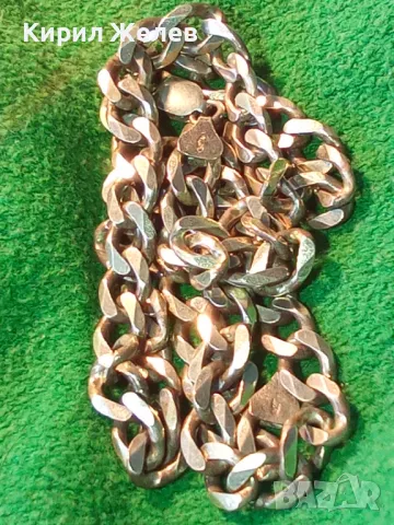 ВНУШИТЕЛЕН СТИЛЕН СРЕБЪРЕН ЛАНЕЦ СРЕБРО 925 ЗДРАВА КЛАСИЧЕСКА ПЛЕТКА 48700, снимка 3 - Колиета, медальони, синджири - 48476971