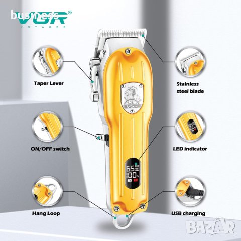 МАШИНКА ЗА ПОДСТРИГВАНЕ VGR V-092, снимка 3 - Козметични уреди - 44276142