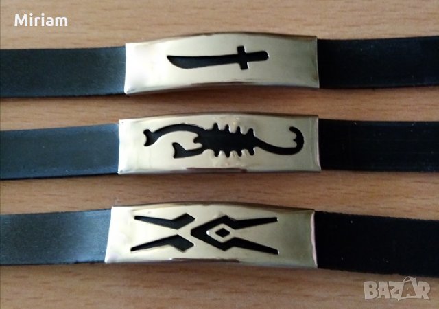 Нови гривни от неръждаема стомана и силикон , снимка 3 - Гривни - 6734614