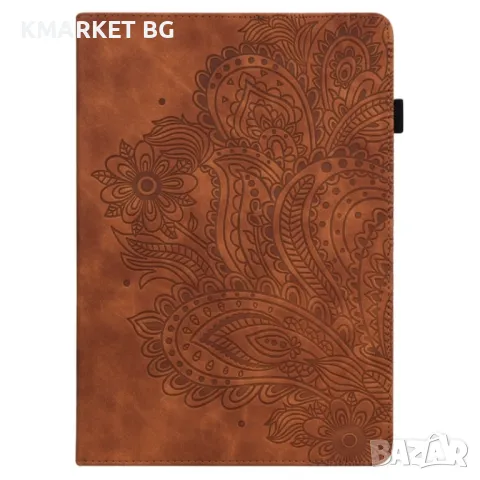 Amazon Kindle Parperwhite 6 2022 Peacock Embossed Pattern Кожен Калъф и Стилус, снимка 7 - Калъфи, кейсове - 48271810