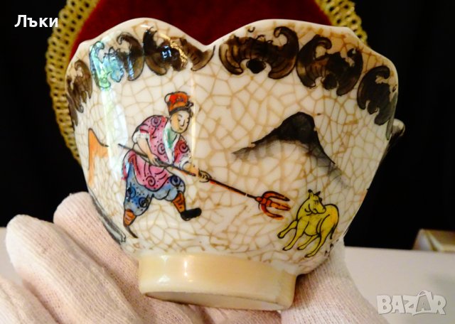 Купичка,купа китайски порцелан Qianlong, снимка 11 - Антикварни и старинни предмети - 42244027