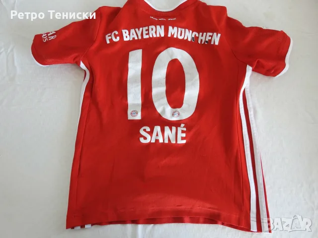 Тениска на Байерн Мюнхен • домакински екип • Sane #10 • adidas • червено • размер XL • сезон 2020 •