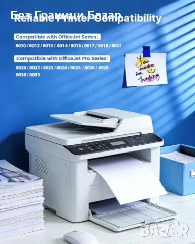 Нови HP 912XL мастилени касети комплект 4 цвята OfficeJet 8012 8022 8025 принтер тонер мастило печат, снимка 2 - Консумативи за принтери - 56219256