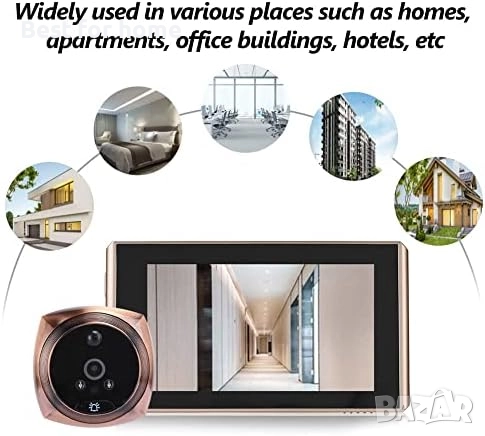 Цифрова видео шпионка и звънец  с 32GB карта памет, снимка 7 - Други - 51759320