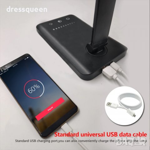 009А ЛЕД настолна лампа с алуминиеви рамена, снимка 12 - Настолни лампи - 37759098