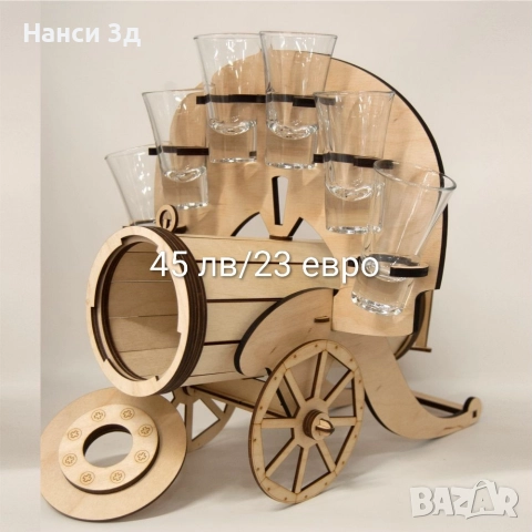 Дървени магнити,моливници и други, снимка 5 - Декорация за дома - 52820487