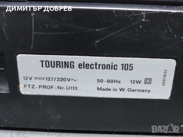 СТАР РЕТРО ТРАНЗИСТОР РАДИО ITT SCHAUB-LORENZ TOURING ELECTRONIC 105, снимка 8 - Радиокасетофони, транзистори - 52538842