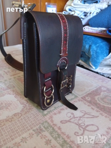 Мъжка чанта от естествена кожа, снимка 4 - Чанти - 54322369