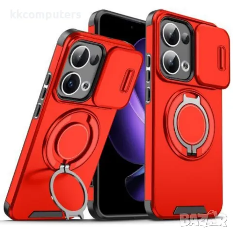 OPPO Reno13 5G Sliding Camshield Удароустойчив Ring Holder Калъф и Протектор, снимка 3 - Калъфи, кейсове - 49880746