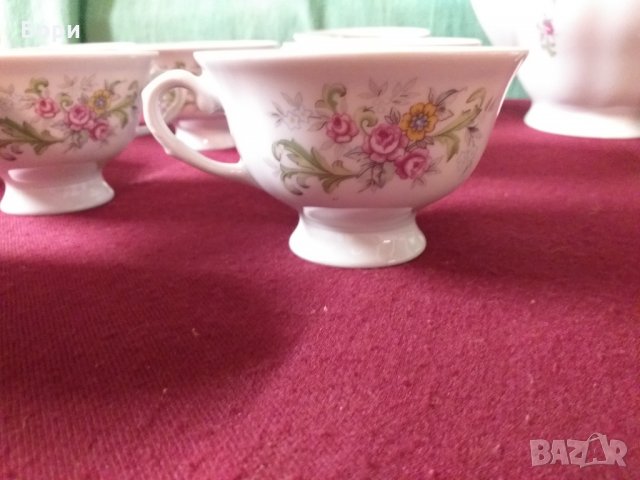 Фин Порцелан к-т за чай, снимка 6 - Чаши - 34496444