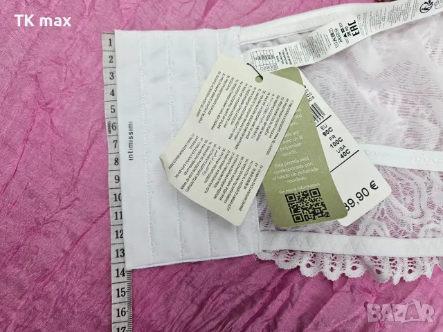 Intimissimi бял дантелен сутиен EU 90C, италиански НОВ, снимка 4 - Бельо - 55876704
