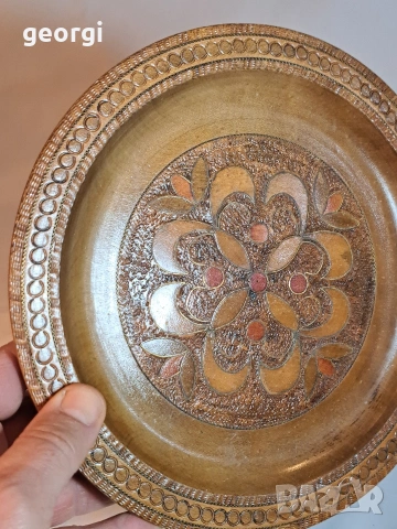 декоративна дърворезбована чиния 32/2, снимка 2 - Декорация за дома - 53064913
