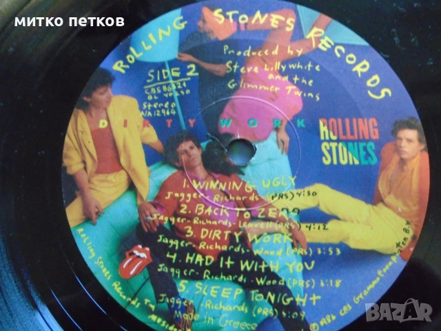 lp Rolling Stones-dirty work, снимка 4 - Грамофонни плочи - 52231321