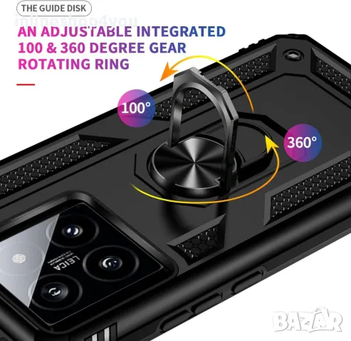 Удароустойчив Кейс RingCase за Xiaomi 14T / Pro - Супер защита, снимка 4 - Калъфи, кейсове - 48138548