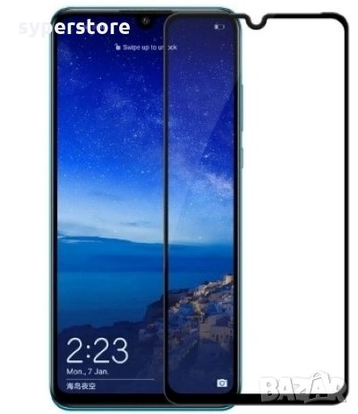 Стъклен протектор за Huawei P30 Lite 9D FullFace FullGlue Black лепило по цялата повърност