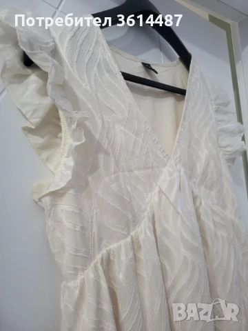 Рокля цвят шампанско, снимка 2 - Рокли - 50839088