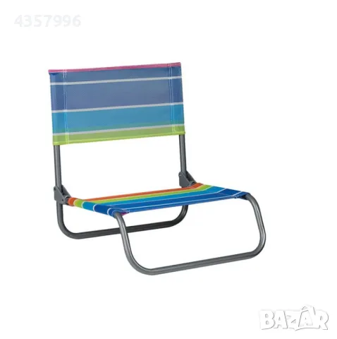 Сгъваем стол на райета за къмпинг, плаж, Цветен 