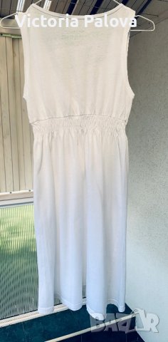 Бяла рокля BROADWAY,100% comfortable , снимка 4 - Рокли - 37271936