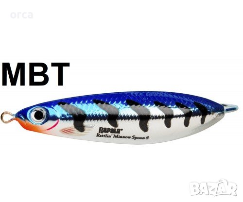 Воблер – блесна незацепляйка за щука и сом RAPALA Rattlin Minnow Spoon, снимка 8 - Такъми - 40021643