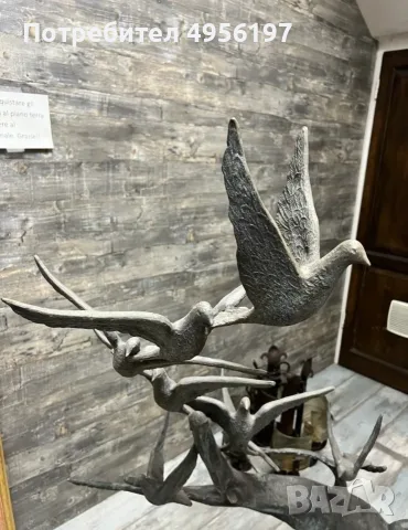 Скулптура бронз голяма , снимка 3 - Статуетки - 56171427