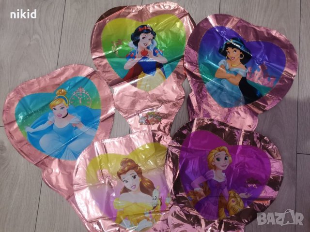 Принцеса Бел Белл Рапунцел Пепеляшка Жасмин Снежанка балон фолио фолиев хелий дръжка