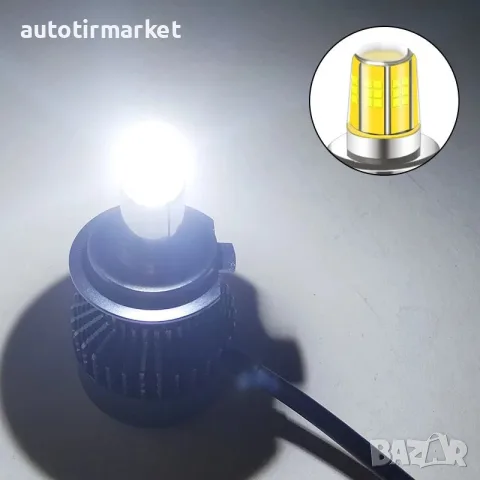 Крушки LED H7 100W – 12V LED – T263, снимка 4 - Аксесоари и консумативи - 56054450