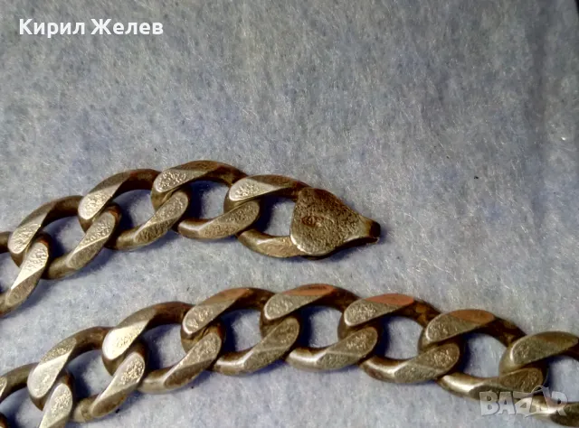 ВНУШИТЕЛЕН СТИЛЕН СРЕБЪРЕН ЛАНЕЦ СРЕБРО 925 ЗДРАВА КЛАСИЧЕСКА ПЛЕТКА 48700, снимка 11 - Колиета, медальони, синджири - 48476971