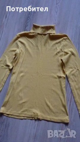 Памучна блуза с поло яка М-L, снимка 1