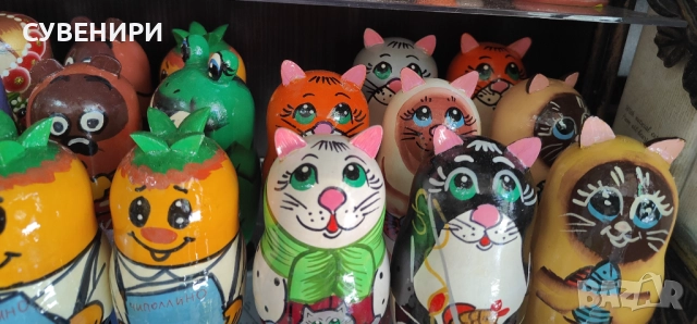 Дървени руски матрьошки, снимка 5 - Декорация за дома - 51440548
