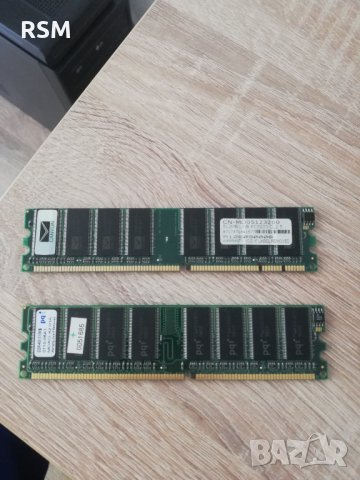 РАМ - 2 x 512MB DDR-400, снимка 1 - RAM памет - 31517237