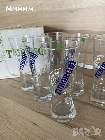 Чаши за бира Tuborg , снимка 2 - Чаши - 55881514