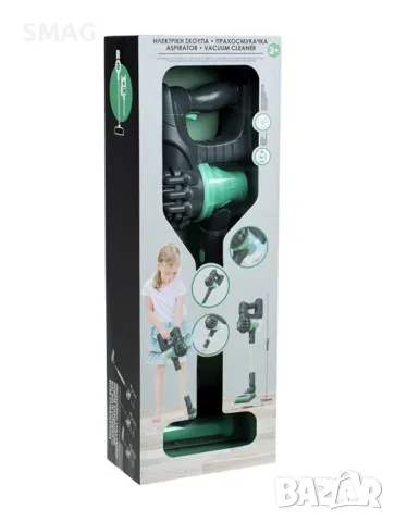 Детска ръчна прахосмукачка със светлинни и звукови аксесоари Зелена S_1230567, снимка 4 - Други - 48329366