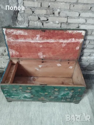 Старинна дървена ракла, снимка 3 - Ракли - 48505930