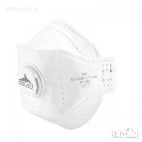 Сгъваемa маска с клапа Portwest и ниво на защита FFP3