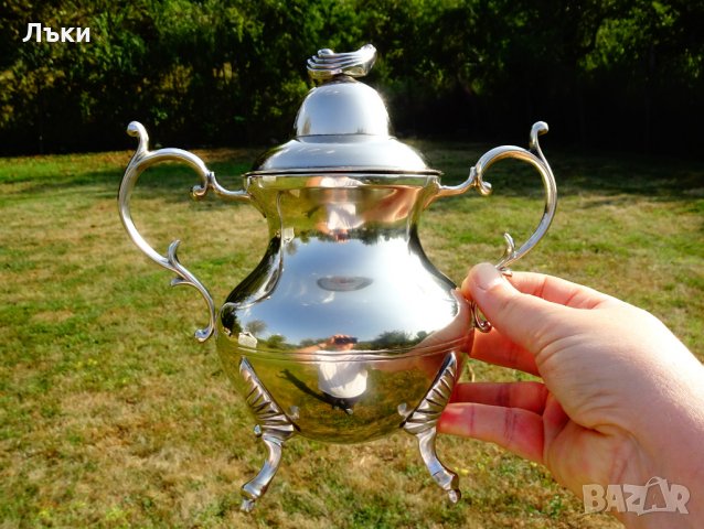 Бронзова захарница 850 мл.,790 гр.,барок, снимка 9 - Антикварни и старинни предмети - 30431900