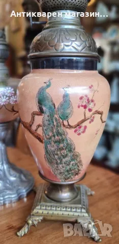 Антична ,френска газена лампа. , снимка 3 - Настолни лампи - 49983007