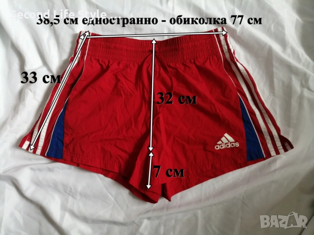 Adidas оригинални дамски спортни къси панталонки р-р S, снимка 2 - Къси панталони и бермуди - 54045724