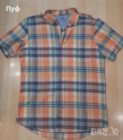 мъжка риза с къс ръкав 