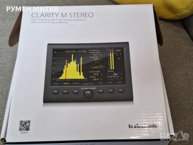 Аналайзер TC Electronic clarity m stereo, снимка 3 - Ресийвъри, усилватели, смесителни пултове - 49739376