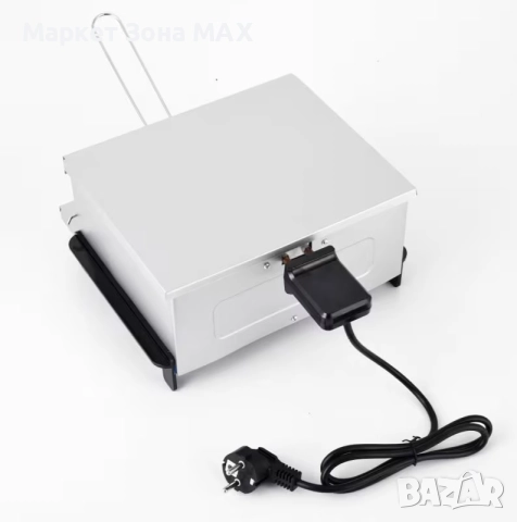 Парти грил с незалепващо покритие, 800 W, компактен и удобен, снимка 3 - Скари - 52897034