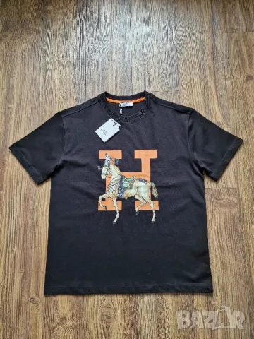 страхотна мъжка тениска HERMES размер S M L XL 2XL 