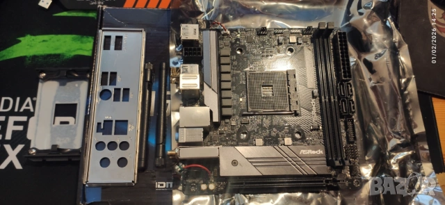 дънна платка ASRock A520M AM4 ITX, снимка 2 - Дънни платки - 53303949