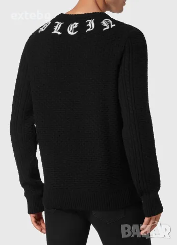 PHILIPP PLEIN оригинален нов вълнен пуловер с кашмир XL, снимка 9 - Пуловери - 56335711