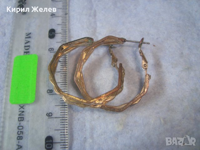 ПОЗЛАТЕНИ СТИЛНИ МОДНИ АРТ ОБЕЦИ от НЕРЪЖДАЕМА СТОМАНА 27720, снимка 3 - Обеци - 37743110